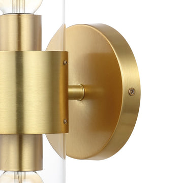 Quinn 15.5" Mid-Century Modern Iron/Acrylic LED Sconce - JONATHAN Y